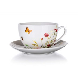 BANQUET Šálek s podšálkem MEADOW 240 ml