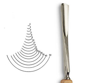 Dláto Stubai tvaru U 5558 – šířka 6mm