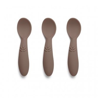 NUUROO Ella Silikonové lžičky 3 ks Chocolate Malt