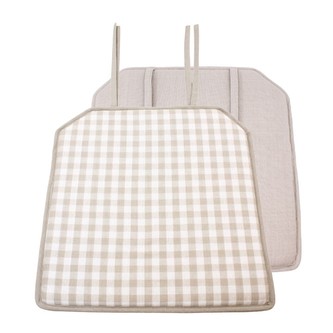 HOME ELEMENTS Podsedák 40*40 cm, Šedé káro