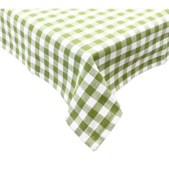 HOME ELEMENTS Ubrus 90*90 cm, Zelené káro