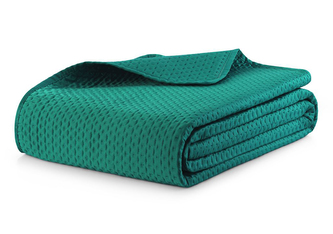 Přehoz na pohovku - postel CARMA zelená 200x220 cm Mybesthome