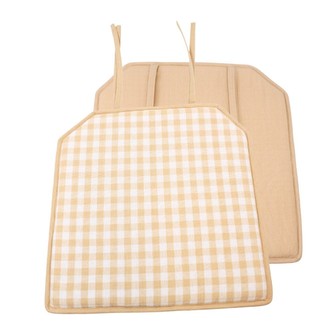 HOME ELEMENTS Podsedák 40*40 cm, Béžové káro