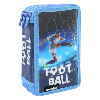 Penál plátěný plný - 3 patrový, 31 dílný - Seria 4 - Football 2