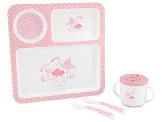 Jídelní sada 4-dílná Flamingo
