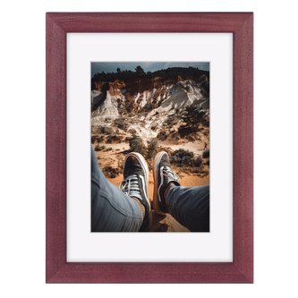 Hama rámeček dřevěný BELLA, burgund, 15x20 cm