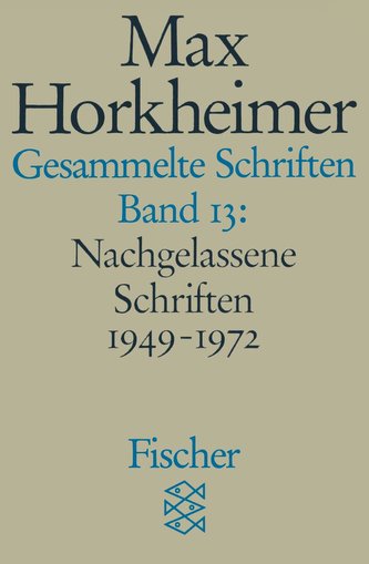 Gesammelte Schriften XIII