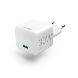 Hama rychlá USB nabíječka GaN, USB-C PD/QC 30 W