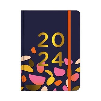 Kalendarz codzienny 2024 B6 Niebieski ALBI