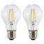 Xavax LED Filament žárovka, E27, 806 lm (nahrazuje 60 W), teplá bílá, čirá, 2 ks v krabičce