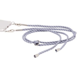 Hama šňůrka pro Cross-Body kryty/ pouzdra, textil, šedá/ bílá