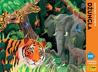 Dżungla Puzzle 220 elementów + książka