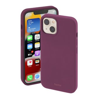 Hama MagCase Finest Feel PRO, kryt pro Apple iPhone 13, bordový