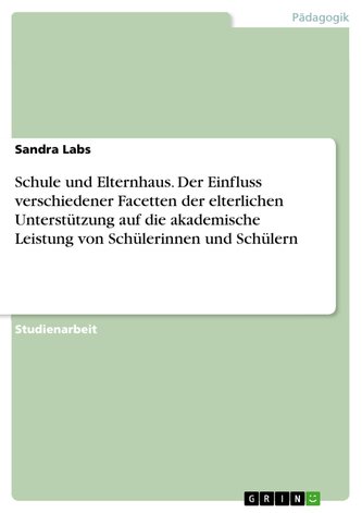 Schule und Elternhaus. Der Einfluss verschiedener Facetten der elterlichen Unterstützung auf die akademische Leistung von Schüle