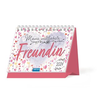 Trötsch Aufstellkalender Meine weltbeste Freundin 2024