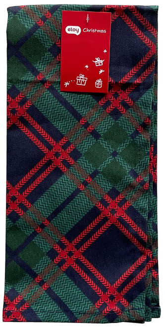 Utěrka CHRISTMASSY zelená/modrá 100% bavlna, 45x65 cm Essex
