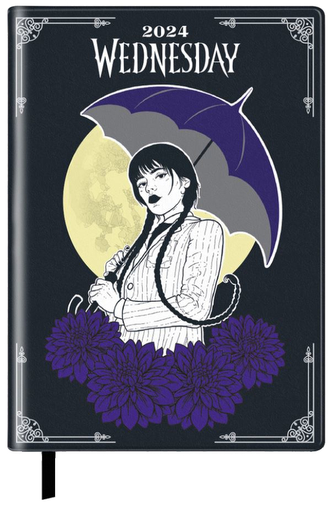 Plánovací diář A6 2024 Netflix: Wednesday (14,8 x 21 cm)