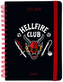Plánovací týdenní diář A5 2023/2024 Netflix|Stranger Things: Hellfire Club se samolepkami, záložkami a obálkou (14,8 x 21 cm)