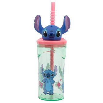 Kelímek s 3D figurkou360 ml s motivem květin - Stitch