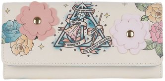 Dámská peněženka Harry Potter: Relíkvie smrti - Květinové tetování (10 x 19 x 4 cm)