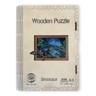 Dřevěné puzzle/Dinosaurus A3