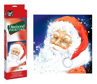 Diamantový obrázek - Santa Claus 30 x 30cm Diamantový obrázek - Santa Claus 30 x 30cm