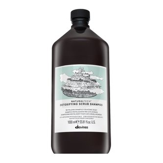 Davines Natural Tech Detoxifying Scrub Shampoo šamponový peeling pro rychle se mastící vlasy 1000 ml