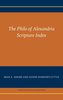 The Philo of Alexandria Scripture Index