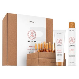 Kemon Actyva P Factor Hair Loss Prevention Kit vlasová kúra proti vypadávání vlasů 250 ml + 150 ml + 6x12 ml