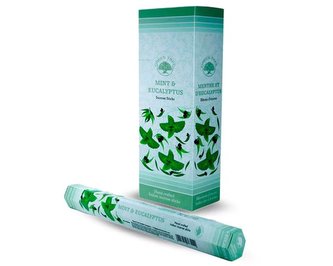 Indické vonné tyčinky Green Tree Mint & Eucalyptus 15 g