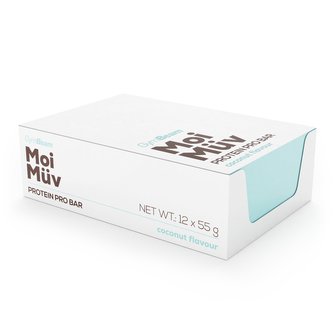 MoiMüv Proteinová tyčinka Protein Pro Bar - GymBeam - kokos - 12 x 55 g