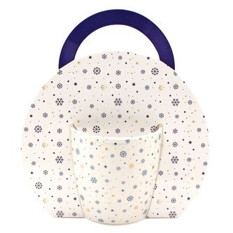 HOME ELEMENTS Hrnek 300 ml, Šedobílé vločky