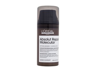 L´Oréal Professionnel Bezoplachová maska pro poškozené vlasy Absolut Repair Molecular (Professional Leave-in Mask) 100 ml woman