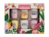 Yankee Candle Home Inspiration vonná svíčka Sugared Blossom 49 g + vonná svíčka Mango Lemonade 49 g + vonná svíčka Pomegranate Coconut 49 g + vonná svíčka Citrus Spice 49 g + vonná svíčka Island Blooms 49 g + vonná svíčka Confetti Macarons 49 g