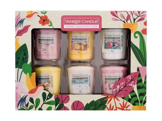 Yankee Candle Home Inspiration vonná svíčka Sugared Blossom 49 g + vonná svíčka Mango Lemonade 49 g + vonná svíčka Pomegranate Coconut 49 g + vonná svíčka Citrus Spice 49 g + vonná svíčka Island Blooms 49 g + vonná svíčka Confetti Macarons 49 g