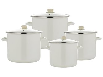 HRNCE SMALTOVANÉ  KRÉMOVÁ 8-DÍLNÁ SADA