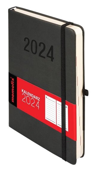 Kalendarz 2024 Memo A5 DNS czarny