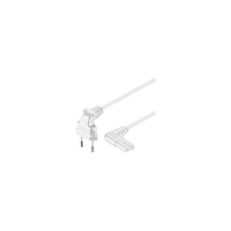 PremiumCord Kabel síťový 230V k magnetofonu se zahnutými konektory 5m PremiumCord Kabel síťový 230V k magnetofonu se zahnutými konektory 5m