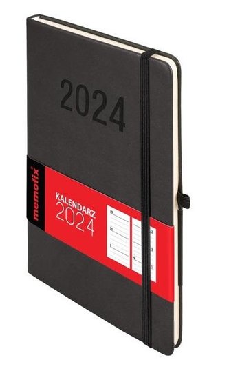 Kalendarz 2024 Memo A5 TDW czarny
