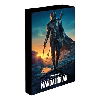 Obraz LED svítící 30x40 cm - Mandalorian