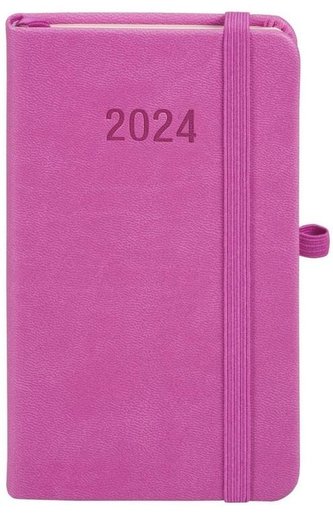 Kalendarz 2024 Memo A6 TDW amarantowy