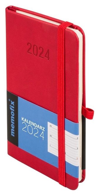 Kalendarz 2024 Memo A6 TDW czerwony