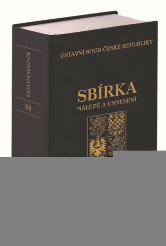 Sbírka nálezů a usnesení ÚS ČR, svazek 88 (vč. CD) Sbírka nálezů a usnesení ÚS ČR, svazek 88 (vč. CD)