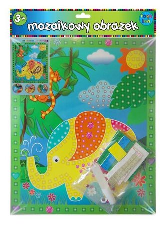Mozaikowy obrazek Słoń