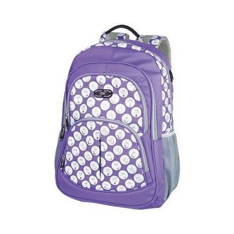 Plecak szkolno-sportowy fioletowo-biały Easy