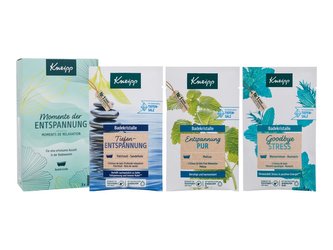 Kneipp Wellness Moment koupelová sůl Goodbye Stress 60 g + koupelová sůl Pure Relaxation 60 g + koupelová sůl Deep Relaxation 60 g