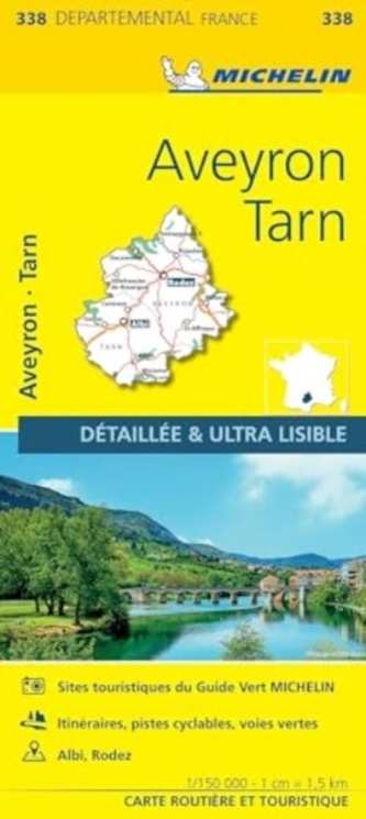 Aveyron, Tarn - Michelin Local Map 338