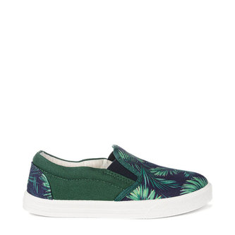 Oldcom Slip-On BOSTON Bali Tropical Teen Velikost: 32, Barva: Modrá