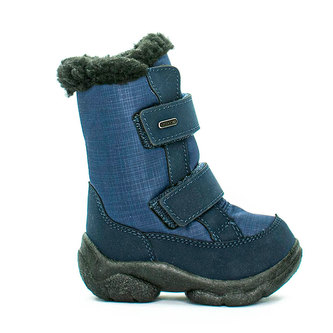 Oldcom Dětské Zimní Boty ALASKA Navy Velikost: 24, Barva: Modrá