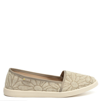 Oldcom Espadrilky FLAX Len Heřmánek Béžové Velikost: 39,5, Barva: Béžová
